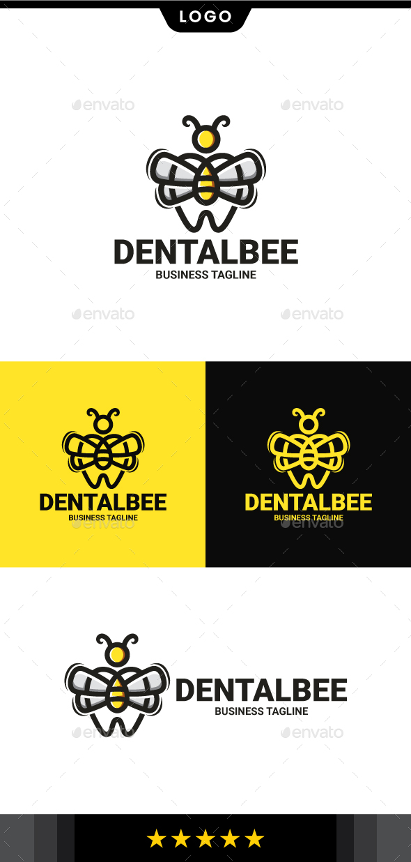 [DOWNLOAD]Dental Bee Logo Template