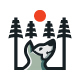 Forest Wolf Logo Template