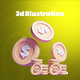 Business Investing 3d Illustration  Icon Pack