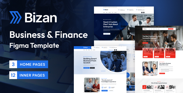 Bizan – Business & Finance Consulting Figma Template