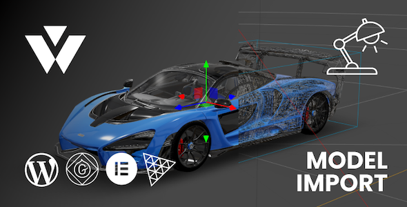 WP Model Import 3D for Gutenberg & Elementor