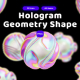 3D Hologram Geometric Shape