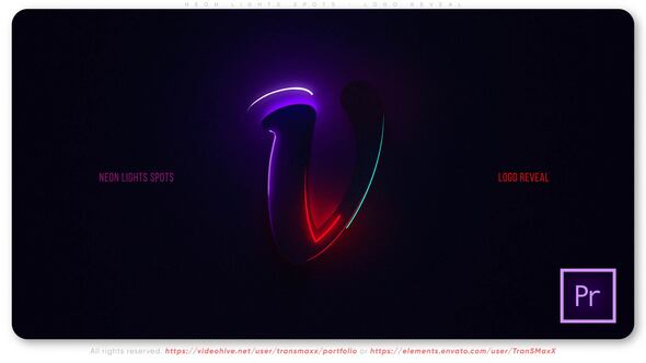 Neon Lights Spots - Logo Reveal