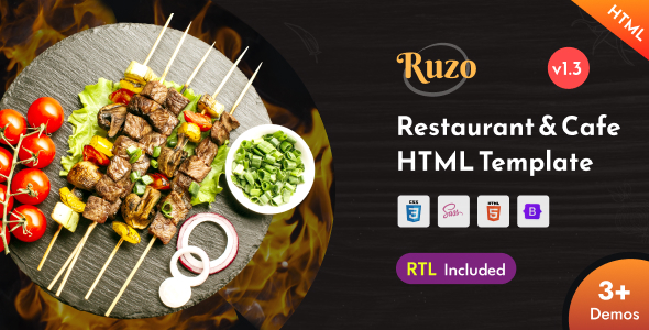 [DOWNLOAD]Ruzo - Restaurant Cafe & Fast Food Shop Bootstrap 5 Template