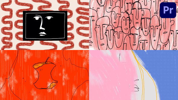 Abstract Grunge Looped Backgrounds | Premiere Pro MOGRT Premiere Pro template preview