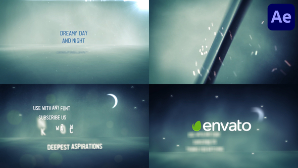 Dreamy Day and Night for After Effects Logo Stings template preview