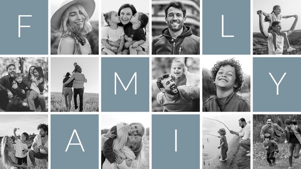Family Photo Collage Video Template Elements template preview