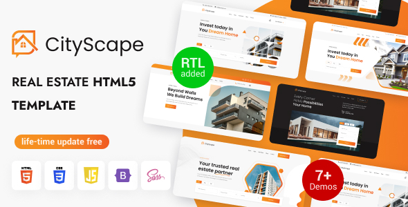 CityScape – Real Estate HTML Template Multipurpose