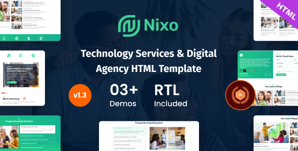 Nixo - IT Services Startup Agency Bootstrap 5 Template