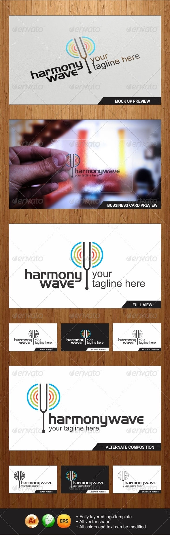 Harmonywave Logo - Objects Logo Templates