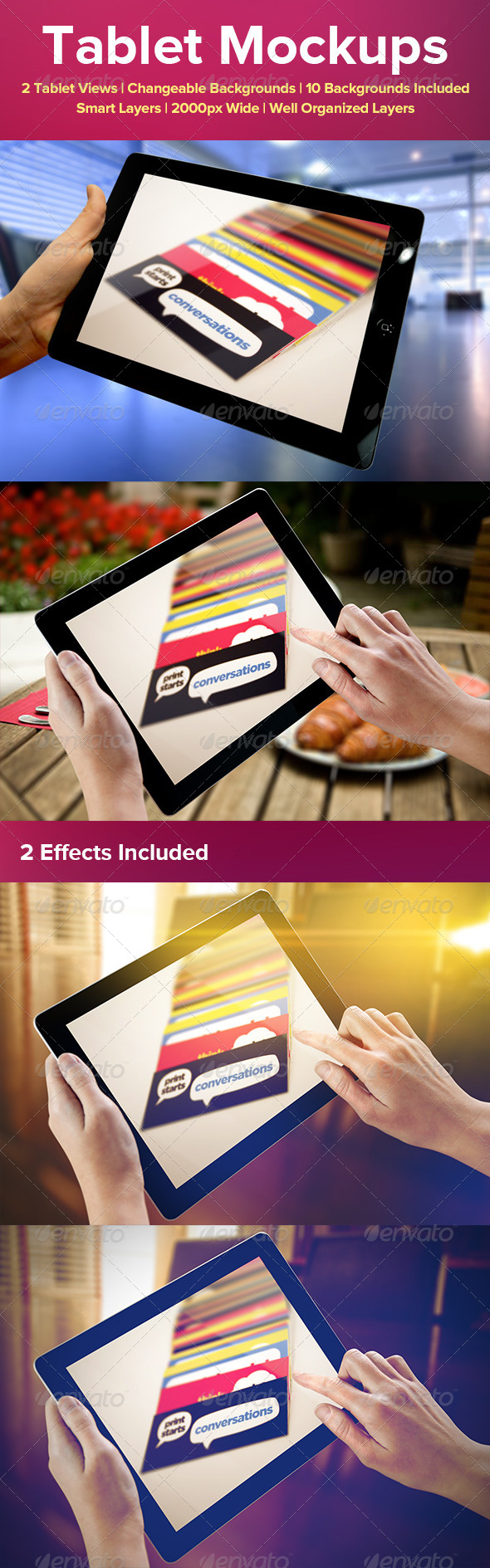 Tablet Mockups - Mobile Displays