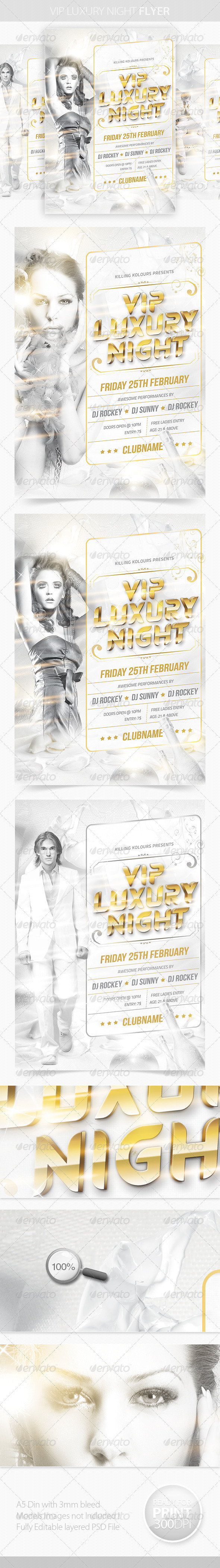 VIP Luxury Night Flyer - Clubs & Parties Events
