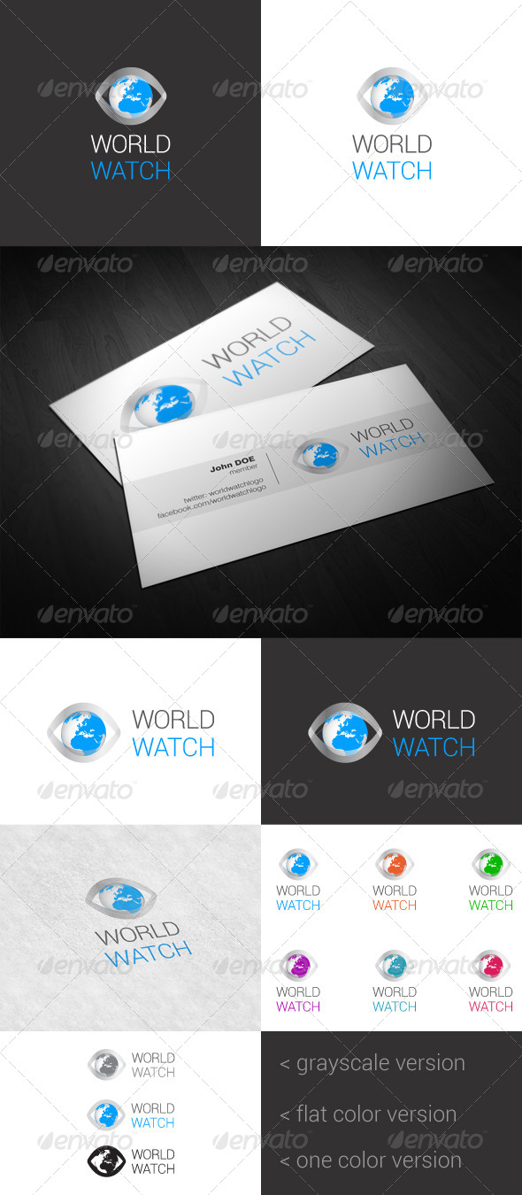 World Watch Logo - Vector Abstract