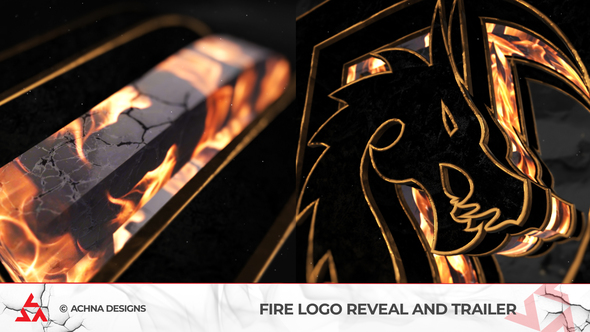 Fire Logo Reveal And Trailer Logo Stings template preview