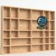 Wall mounted wooden showcase 2