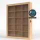 Wall mounted wooden showcase 3