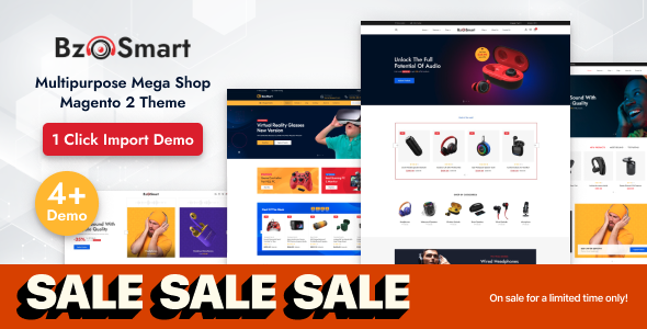 BzoSmart – Responsive Multipurpose Megashop Magento 2 Theme