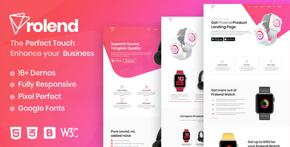 Prolend - Product Landing Page