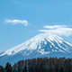 Fuji Mountain in Japan, snow capped peak in Spring, blue clear sky - PhotoDune Item for Sale