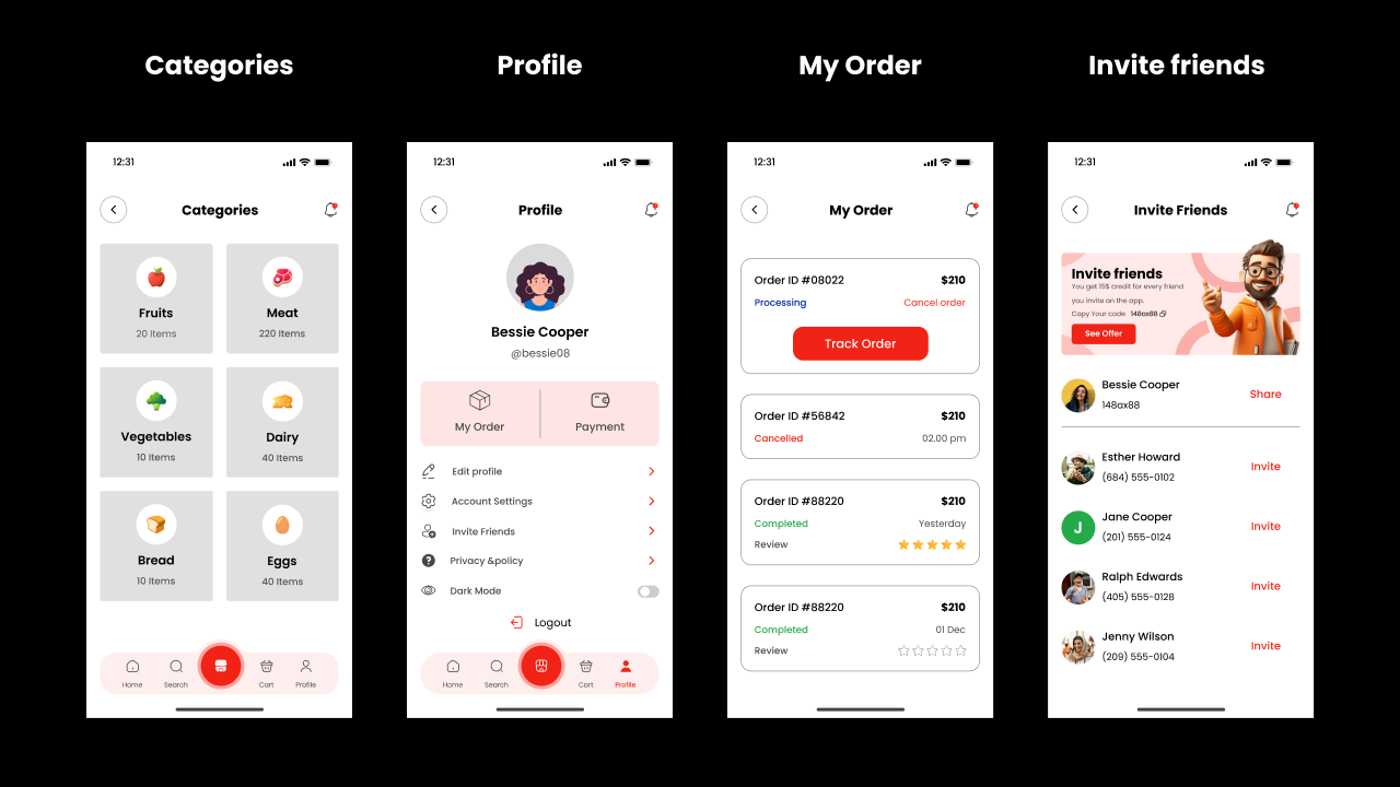 Grocer Pulse Mobile App React Native Template by codeforge0 | CodeCanyon