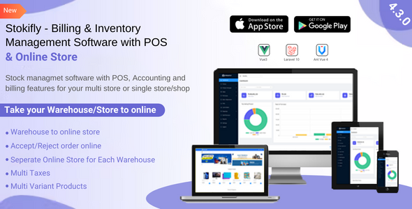 Stockifly - Billing & Inventory Management with POS and Online Shop
