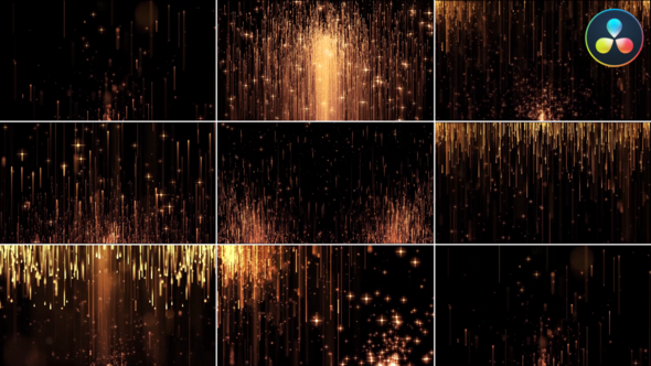 Gold Collection Backgrounds for DaVinci Resolve