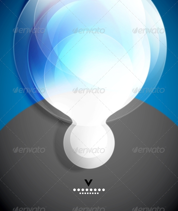 Modern Geometrical Glass Design Template - Abstract Conceptual