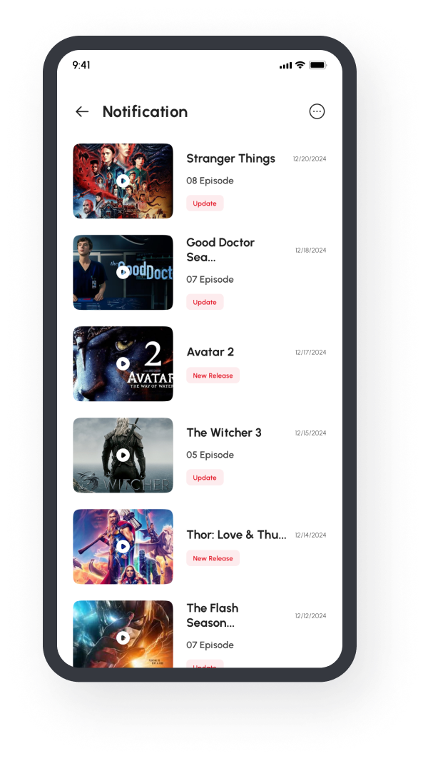 Movieflix - Movie Streaming App React Native CLI Ui Kit by JsmThemes