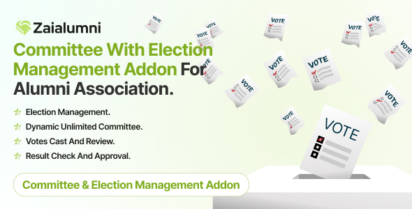 Zaialumni  Committee With Election Management Addon For Alumni Association.