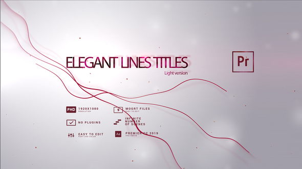 Elegant Lines Titles Light Version