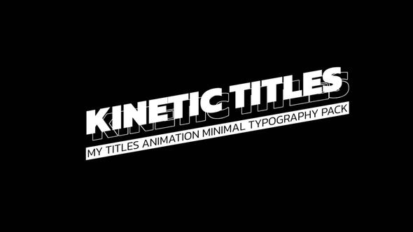 Kinetic Titles 1.0 | After Effects alt