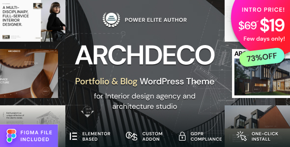 Archdeco – Architecture & Interior Design Agency Portfolio WordPress Theme