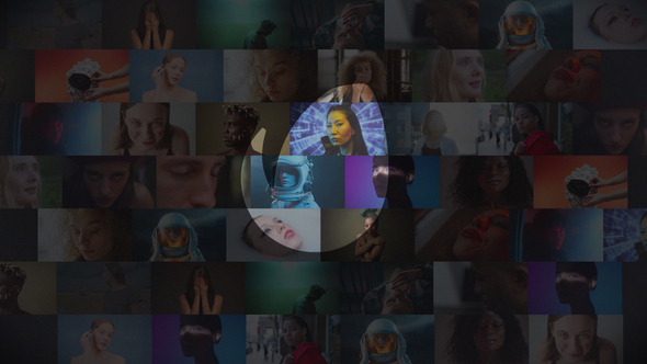 Video Grid Logo Logo Stings template preview