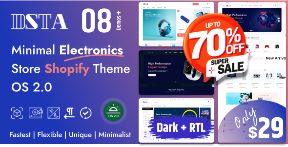 Dsta - Minimal Multipurpose Shopify Theme OS 2.0