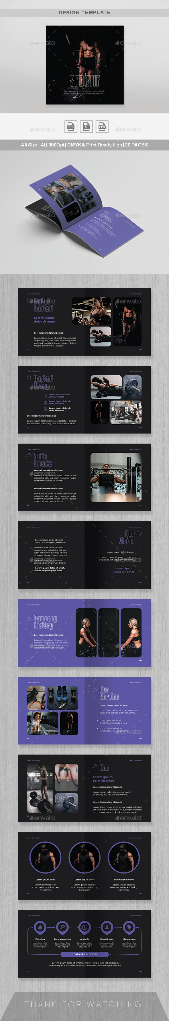 [DOWNLOAD]Square Gym and Fitness Company Profile Brochure