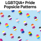 29 LGBTIA+ Pride Flag Popsicle Patterns Photoshop Add-on for Pride 2024