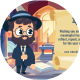 5 Concepts Flat Character Rabbi in a Synagogue - VideoHive Item for Sale