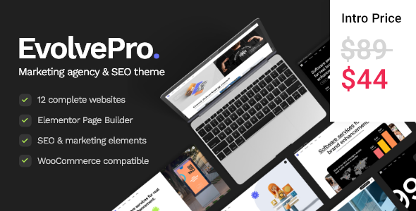 EvolvePro – Marketing Agency & SEO WordPress Theme