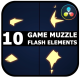 Game Muzzle Flash Elements | DaVinci Resolve - VideoHive Item for Sale