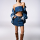 Denim dreams: modern woman in dress and boots - PhotoDune Item for Sale