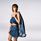 Denim dreams: stylish woman in jean skirt and jacket - PhotoDune Item for Sale
