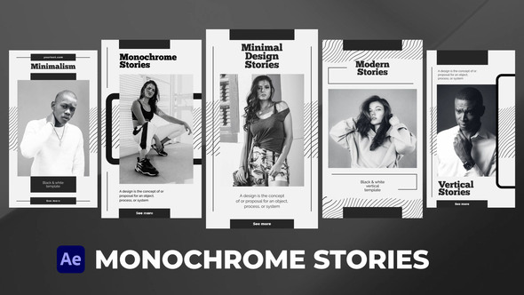 Monochrome Stories for After Effects