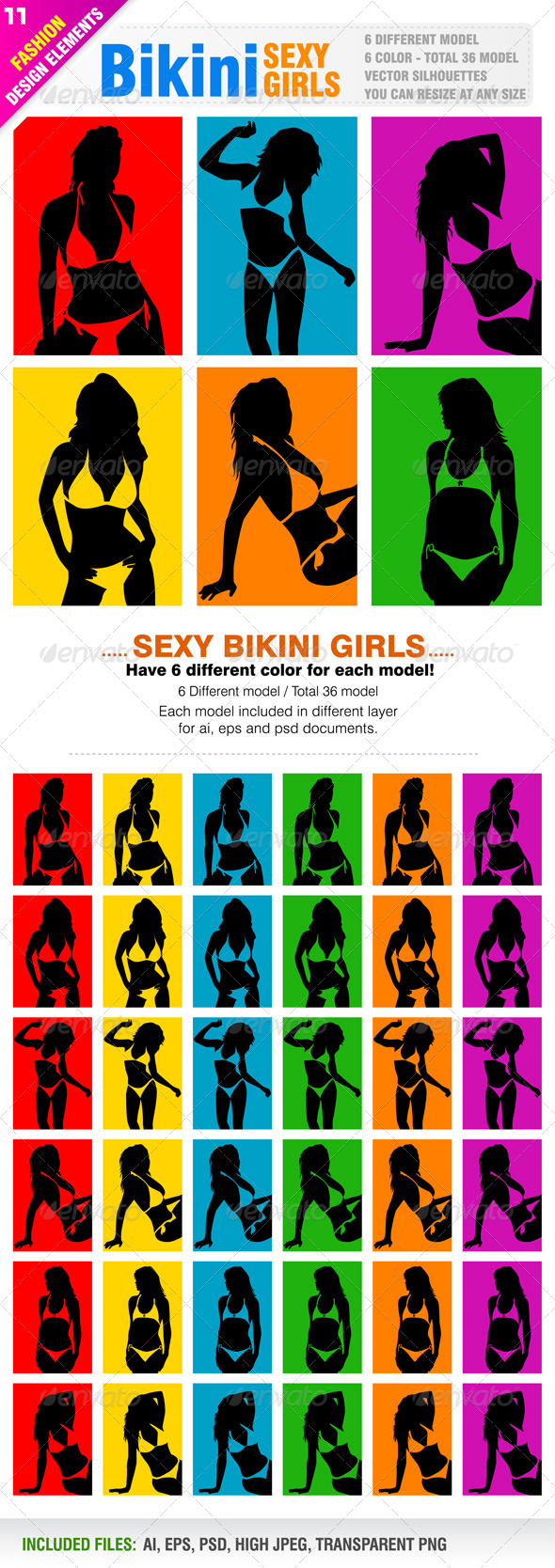 Sexy Bikini Girls - People Characters