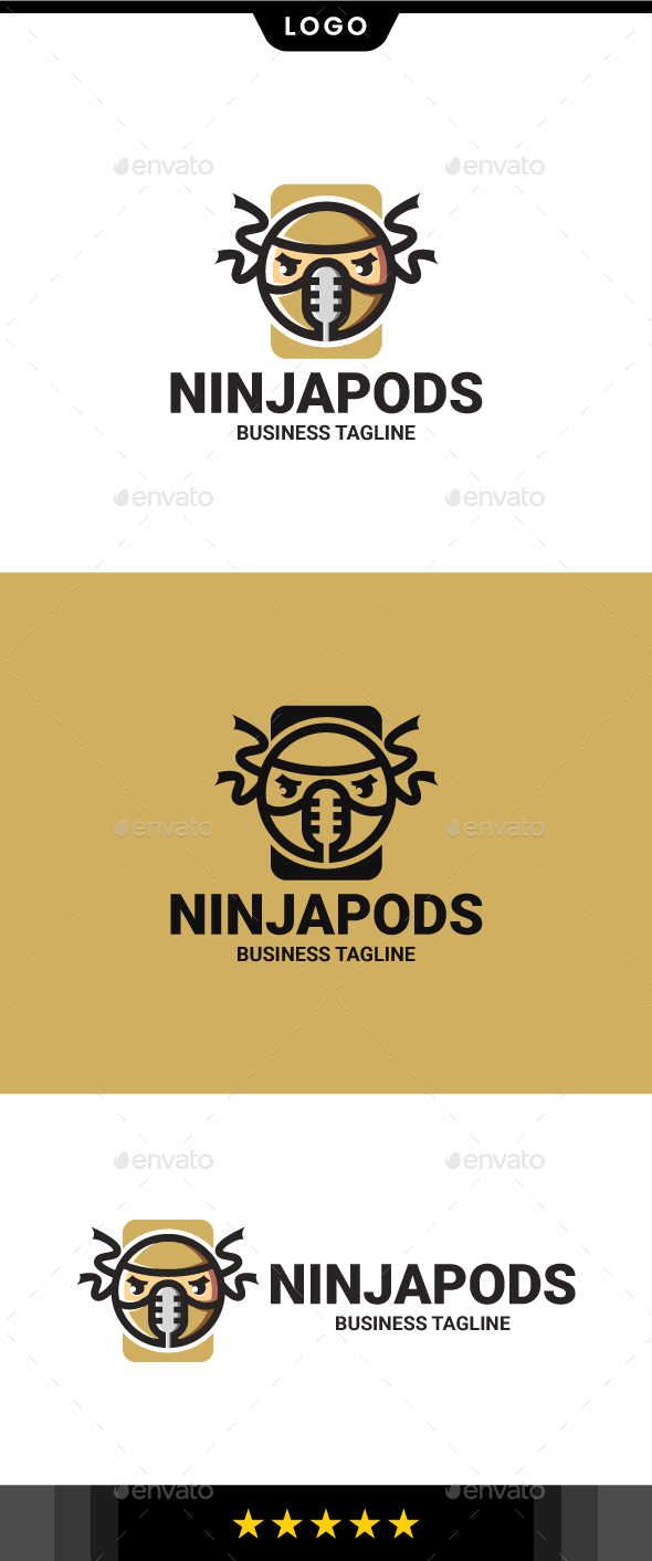 [DOWNLOAD]Ninja Podcast Logo Template