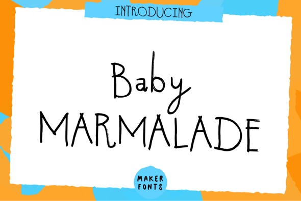 [DOWNLOAD]Baby Marmalade Handmade Font