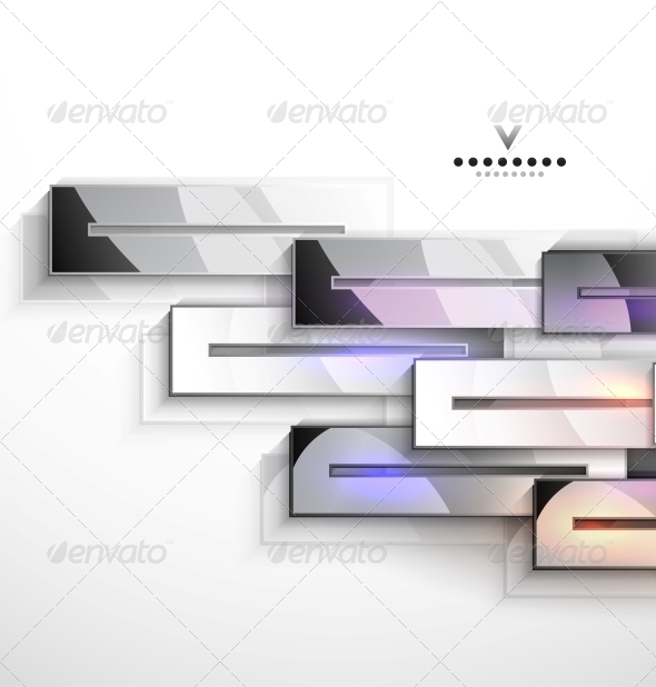 3d Vector Geometrical Design: Metal Stripes - Backgrounds Decorative