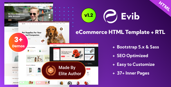 Evib - eCommerce Shop Bootstrap 5 Template