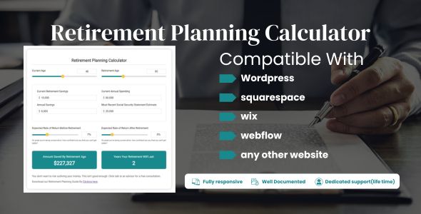 [DOWNLOAD]Retirement Planning Calculator - Web Calculator for your Website