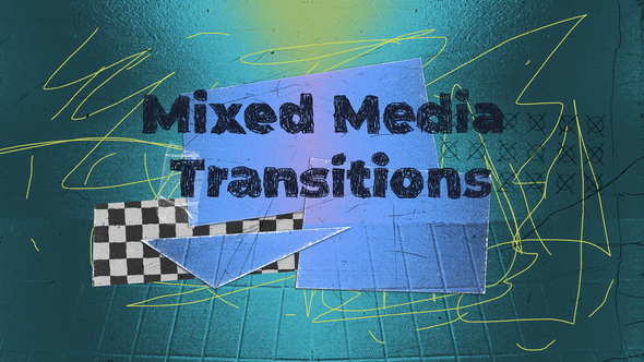 Mixed Media Transitions Elements template preview