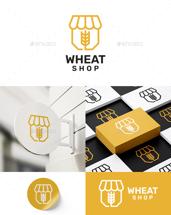 [DOWNLOAD]Wheat Shop Logo Template